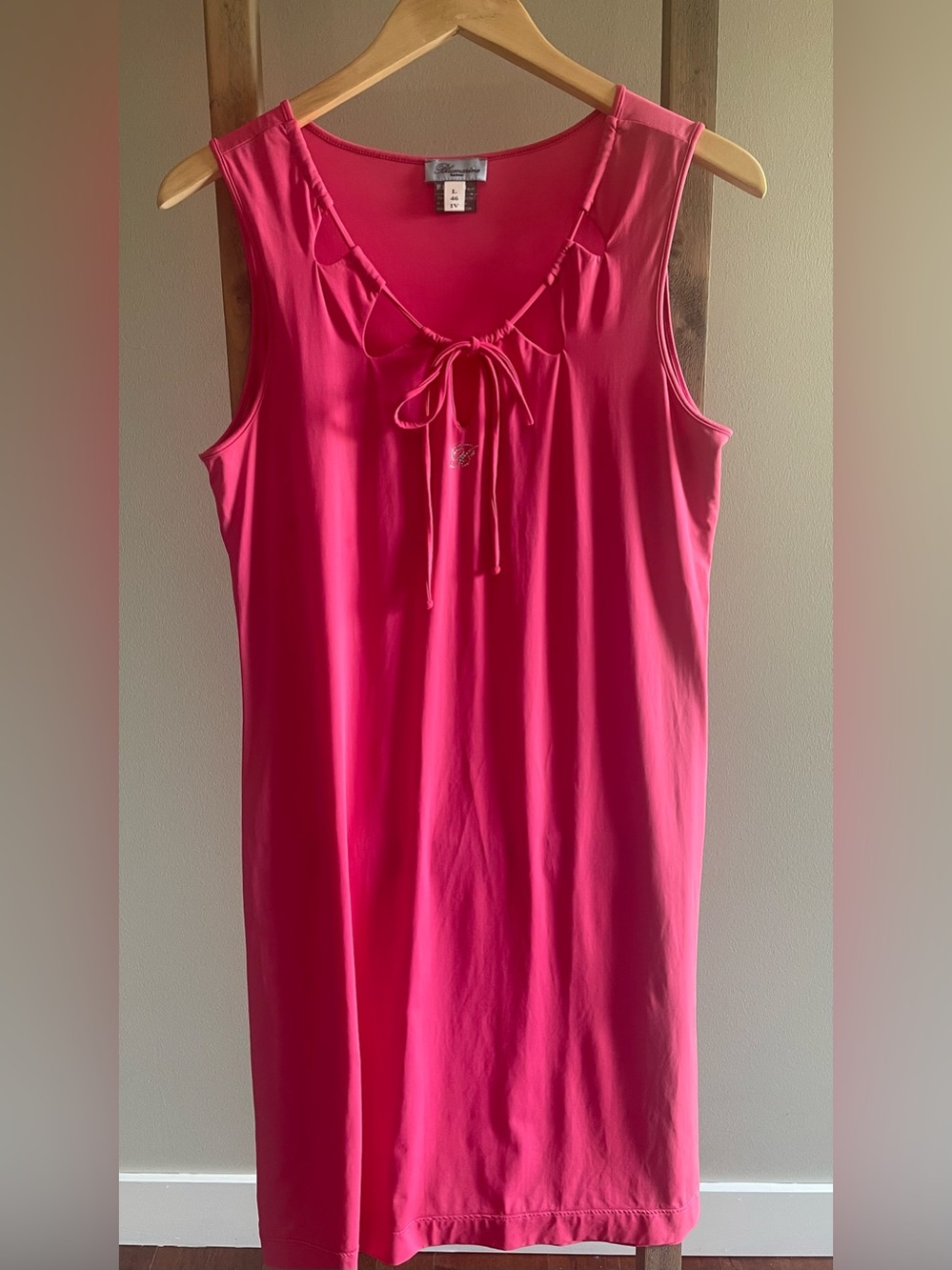 Blumarine Hot Pink Sleeveless Midi Dress – Italian Y2K Glam size large